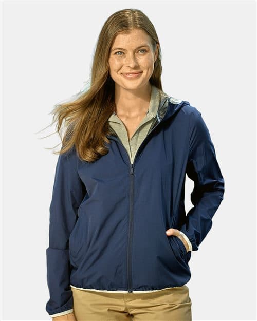 Nautica Women's Stillwater Hooded Windbreaker