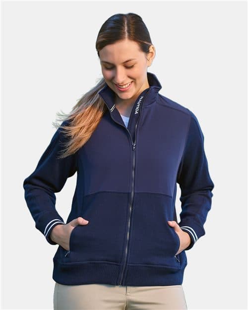 Nautica Women's Navigator Fleece Full-Zip Jacket