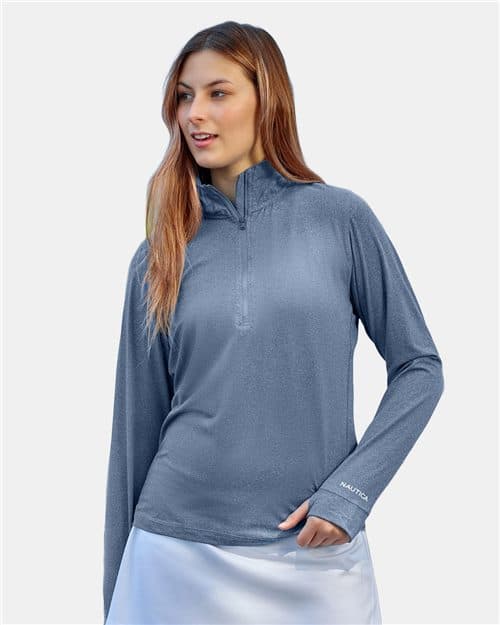 Nautica Women's Saltwater Quarter-Zip Pullover
