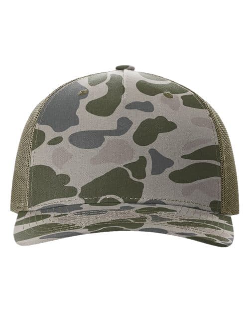 Richardson Printed Five-Panel Trucker Cap