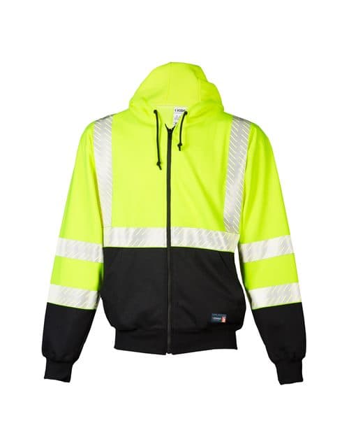 Kishigo Unisex FR Full-Zip Hooded Sweatshirt