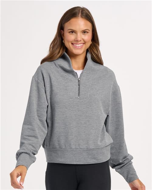 Boxercraft Women's Dream Crop Fleece Quarter-Zip