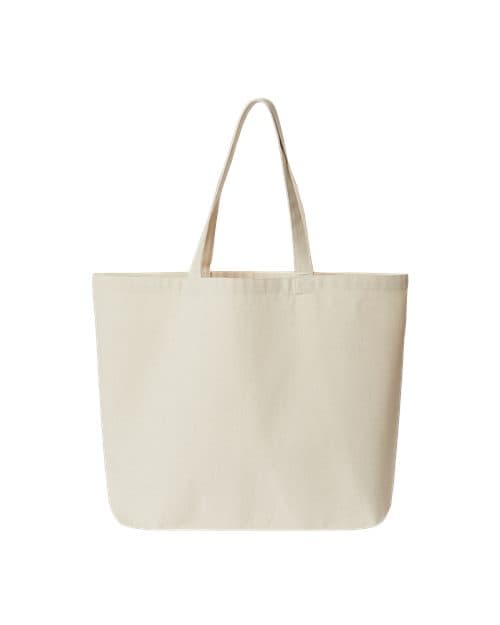 OAD Jumbo Recycled Midweight Gusseted Canvas Tote