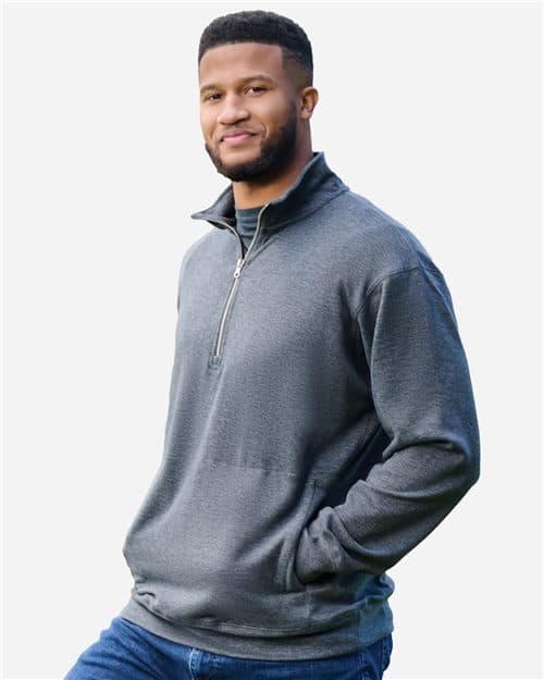 J. America Unisex Electric Fleece Quarter-Zip Sweatshirt