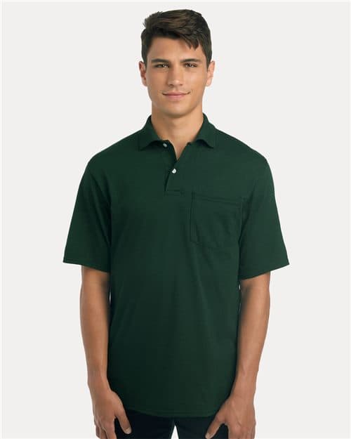 JERZEES Men's Dri-Power® Polo with Pocket