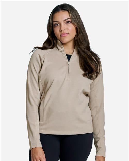 J. America Women's Apex Fleece Quarter-Zip Pullover