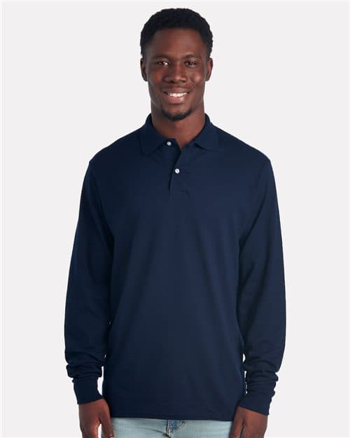 JERZEES Men's Dri-Power® Long Sleeve Polo