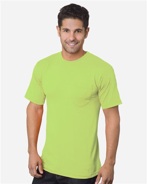 Bayside Unisex USA-Made 50/50 Pocket T-Shirt
