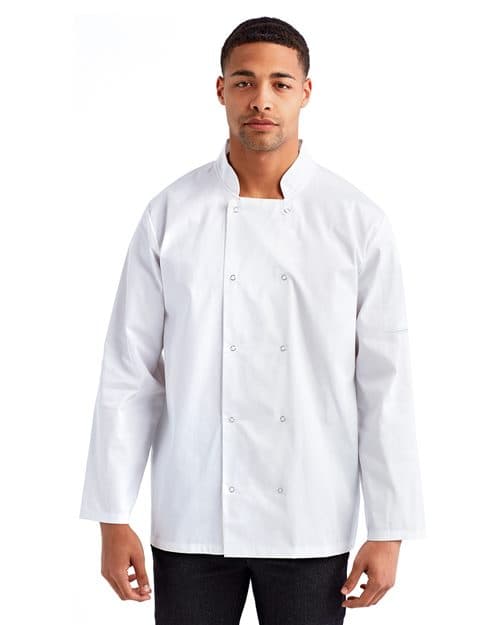Artisan Collection by Reprime Unisex Ten Studded Front Chef Coat