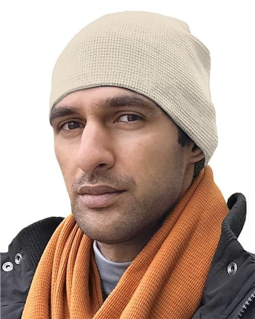 Bayside USA-Made 8" Cotton Thermal Beanie