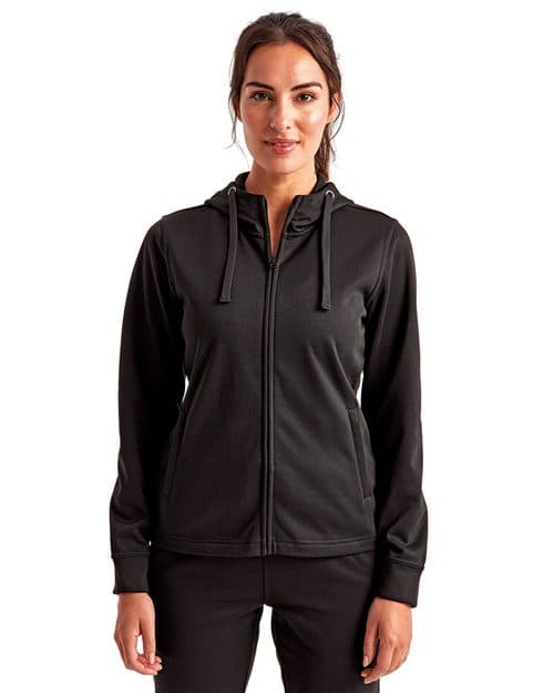 TriDri Women's Spun Dyed Full-Zip Hooded Sweatshirt