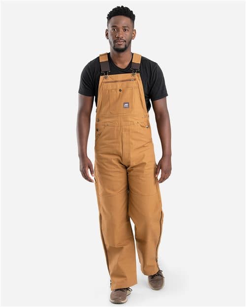 Berne Apparel Men's Slab Unlined Duck Bib Overall
