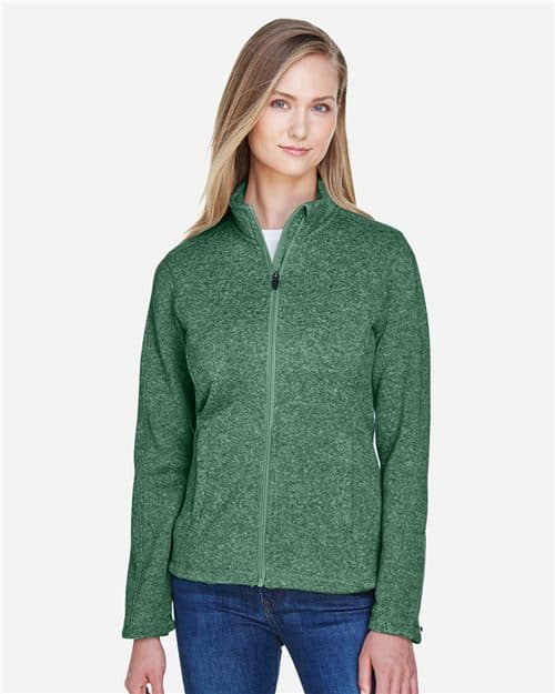 Devon & Jones Women's Bristol Full-Zip Sweater Fleece Jacket