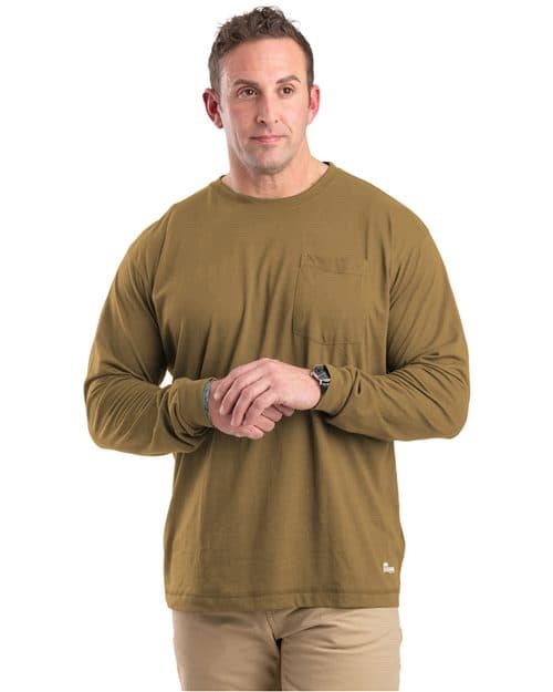 Berne Apparel Men's Performance Long Sleeve Pocket T-Shirt