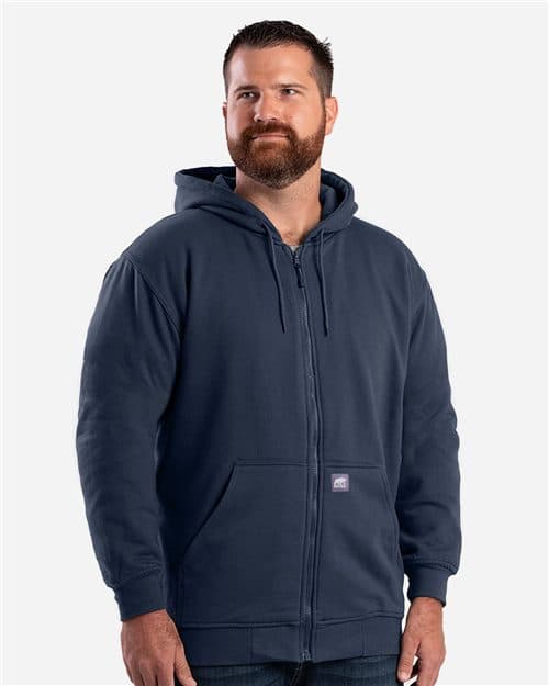 Berne Apparel Men's Tall Heritage Thermal-Lined Full-Zip Hooded Sweatshirt