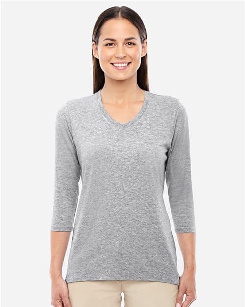 Devon & Jones Women's Perfect Fit™ Bracelet-Length V-Neck Top