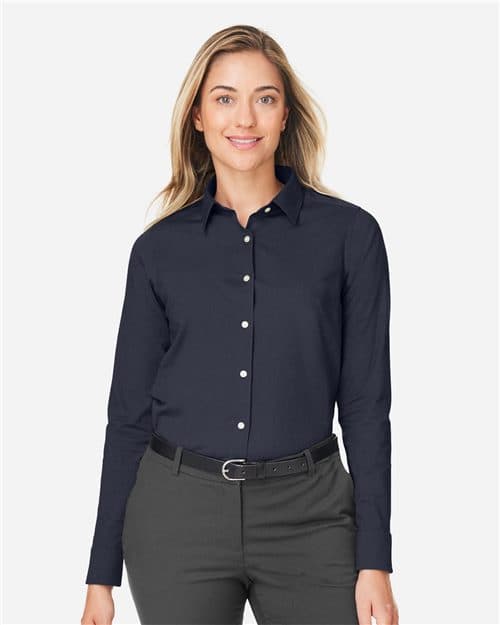 Devon & Jones Women's CrownLux Performance® Spencer Poplin Dress Shirt