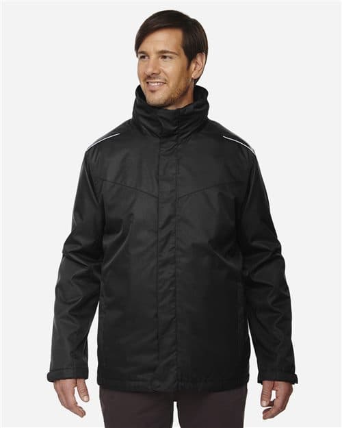 CORE365 Men's Tall Region 3-in-1 Jacket with Fleece Liner
