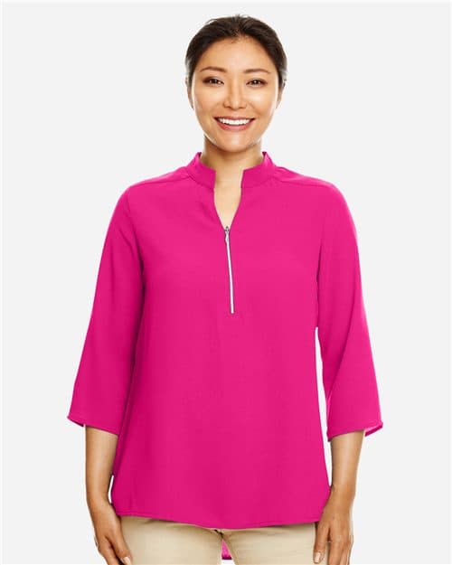 Devon & Jones Women's Perfect Fit™ Three-Quarter Sleeve Crepe Tunic