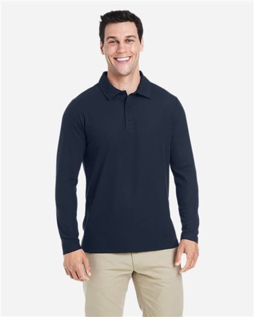 CORE365 Men's Fusion ChromaSoft™ Long Sleeve Pique Polo