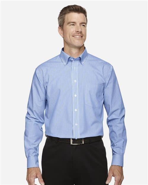 Devon & Jones Men's Crown Collection® Banker Stripe Woven Dress Shirt