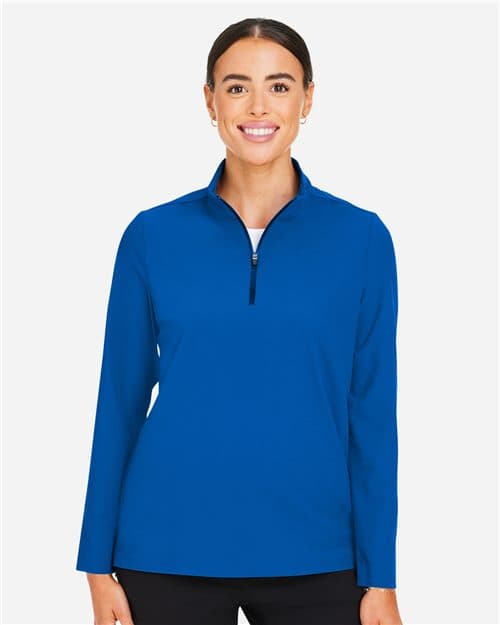 Devon & Jones Women's CrownLux Performance® Windsor Welded Quarter-Zip Pullover