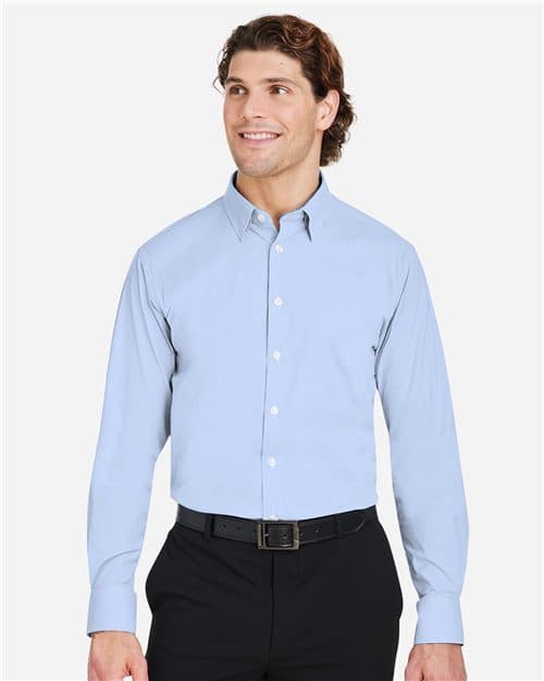Devon & Jones Men's CrownLux Performance® Microstripe Dress Shirt
