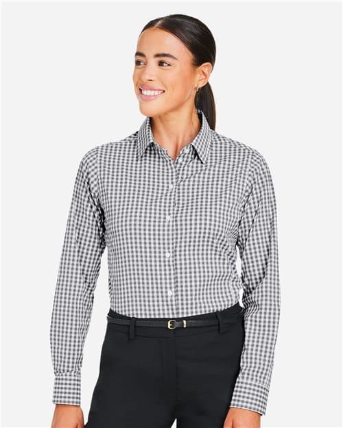 Devon & Jones Women's CrownLux Performance® Gingham Dress Shirt