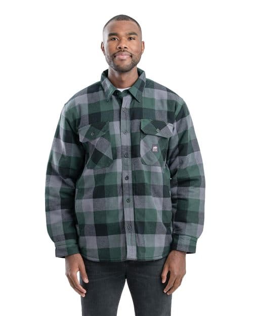 Berne Apparel Men's Tall Timber Flannel Shirt Jacket