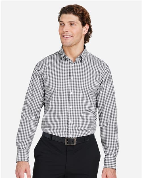 Devon & Jones Men's CrownLux Performance® Gingham Dress Shirt