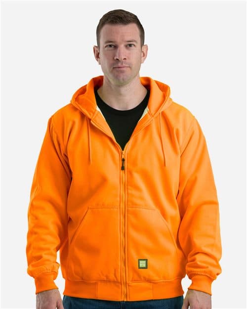 Berne Apparel Men's Heritage Thermal-Lined Full-Zip Hooded Sweatshirt