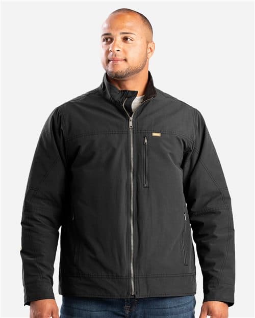 Berne Apparel Men's Highland Quilt-Lined Micro-Duck Jacket