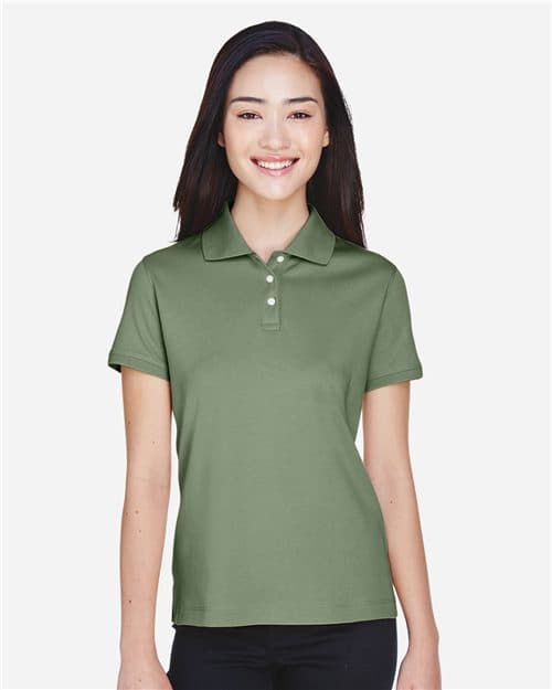 Devon & Jones Women's Perfect Pima Interlock Polo