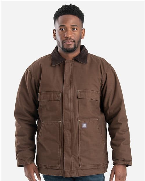 Berne Apparel Men's Highland Washed Chore Jacket