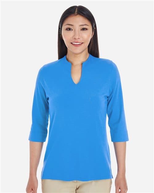 Devon & Jones Women's Perfect Fit™ Tailored Open Neckline Top