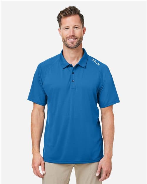 HUK Men's LoPro Solid Performance Polo