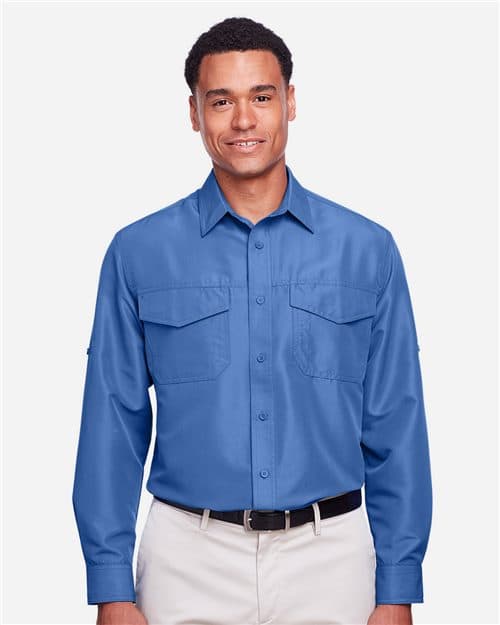 Harriton Men's Key West Performance Staff Shirt