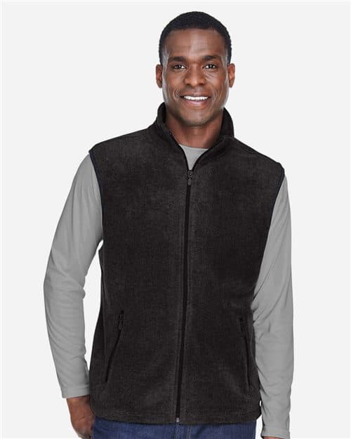 Harriton Unisex Fleece Full-Zip Vest