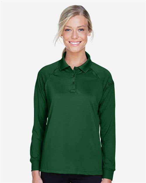 Harriton Women's Advantage Long Sleeve Tactical Polo
