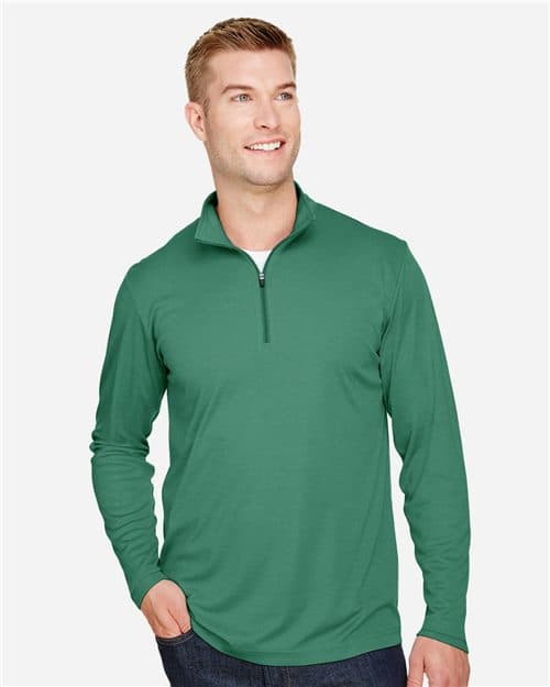 Team 365 Men's Zone Sonic Heather Performance Quarter-Zip Pullover
