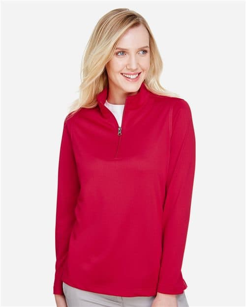 Harriton Women's Advantage Snag Protection Plus Quarter-Zip Pullover