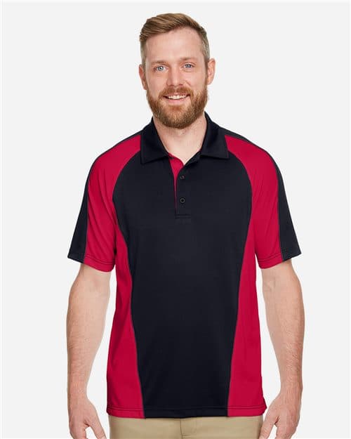 Harriton Men's Advantage Snag Protection Plus IL Colorblock Polo