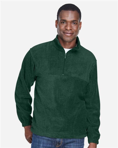 Harriton Men's Fleece Quarter-Zip Pullover