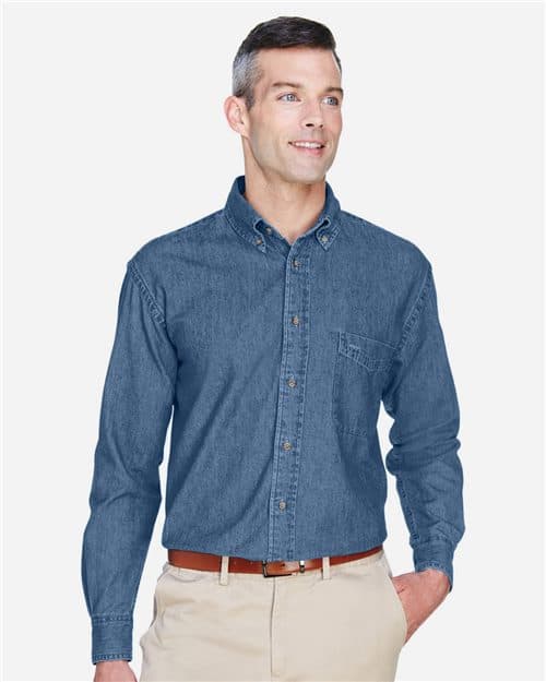Harriton Men's Denim Shirt