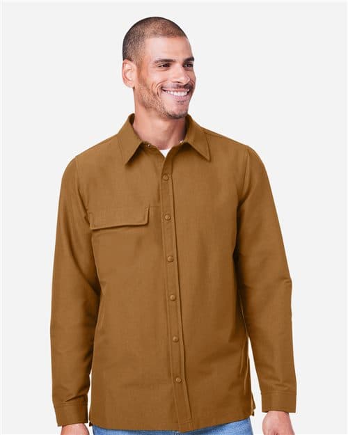 Harriton Unisex Flex Twill Overshirt Jacket