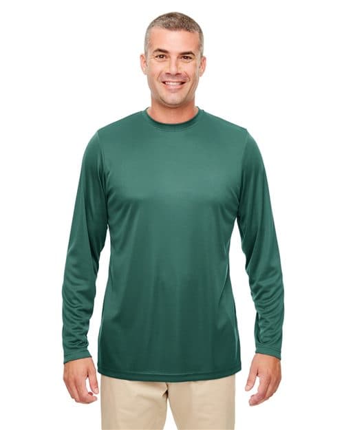 UltraClub Men's Cool & Dry Sport Performance Long Sleeve T-Shirt