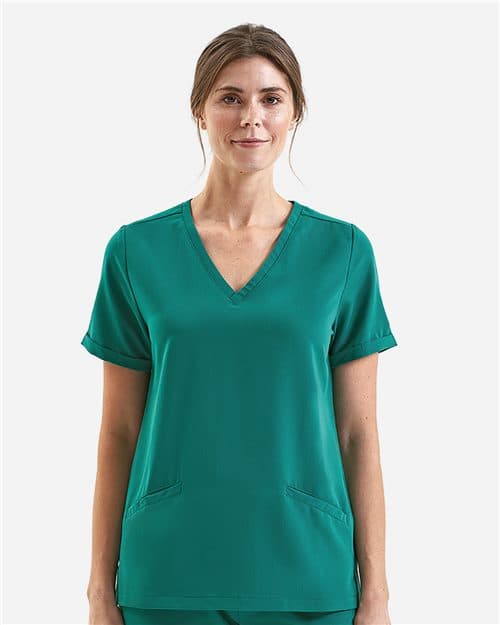 Onna Women's Invincible V-Neck Stretch Scrub Top
