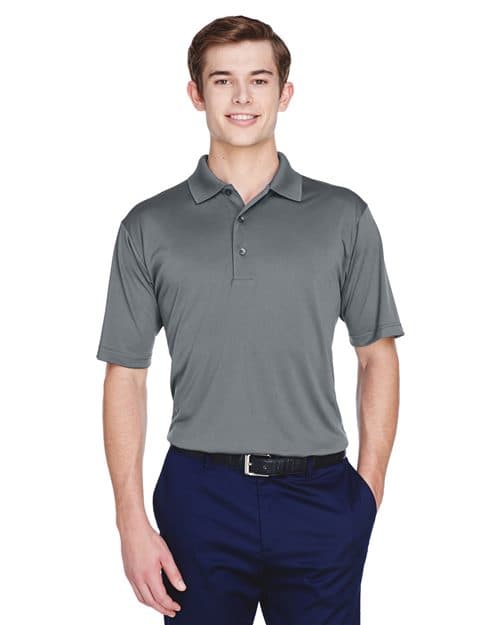 UltraClub Men's Cool & Dry 8-Star Elite Performance Interlock Polo