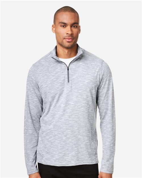 North End Men's Eclipse Jacquard Quarter-Zip Pullover