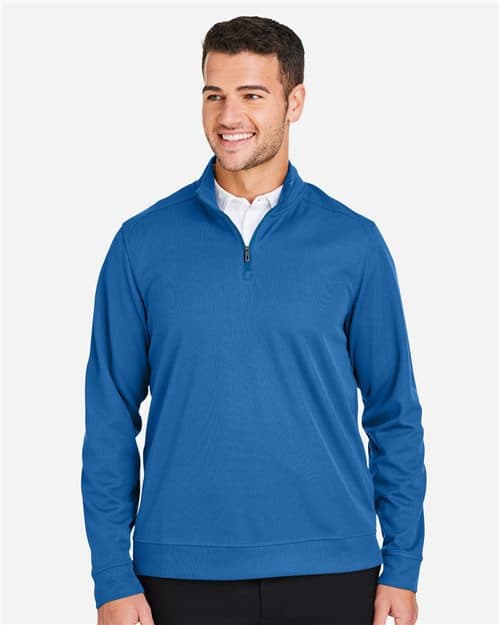 North End Men's Express Tech Performance Pique Quarter-Zip Pullover